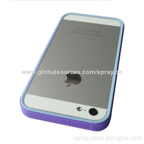 Dual-injection Two-tone Colored TPU Frame Cases for iPhone 5S, Lightweight, Tear-resistant